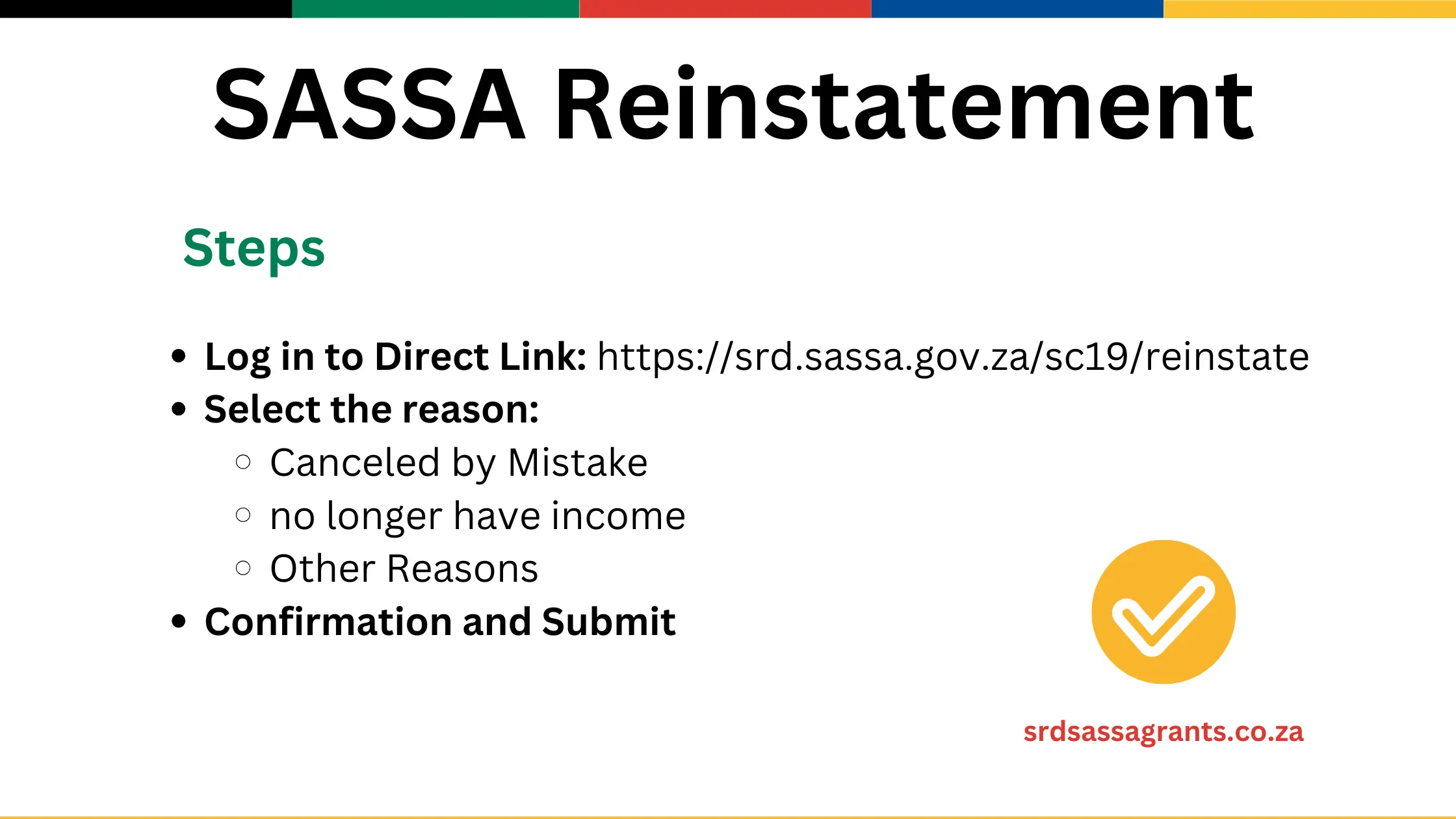 steps for canceled sassa srd grant reinstatement 